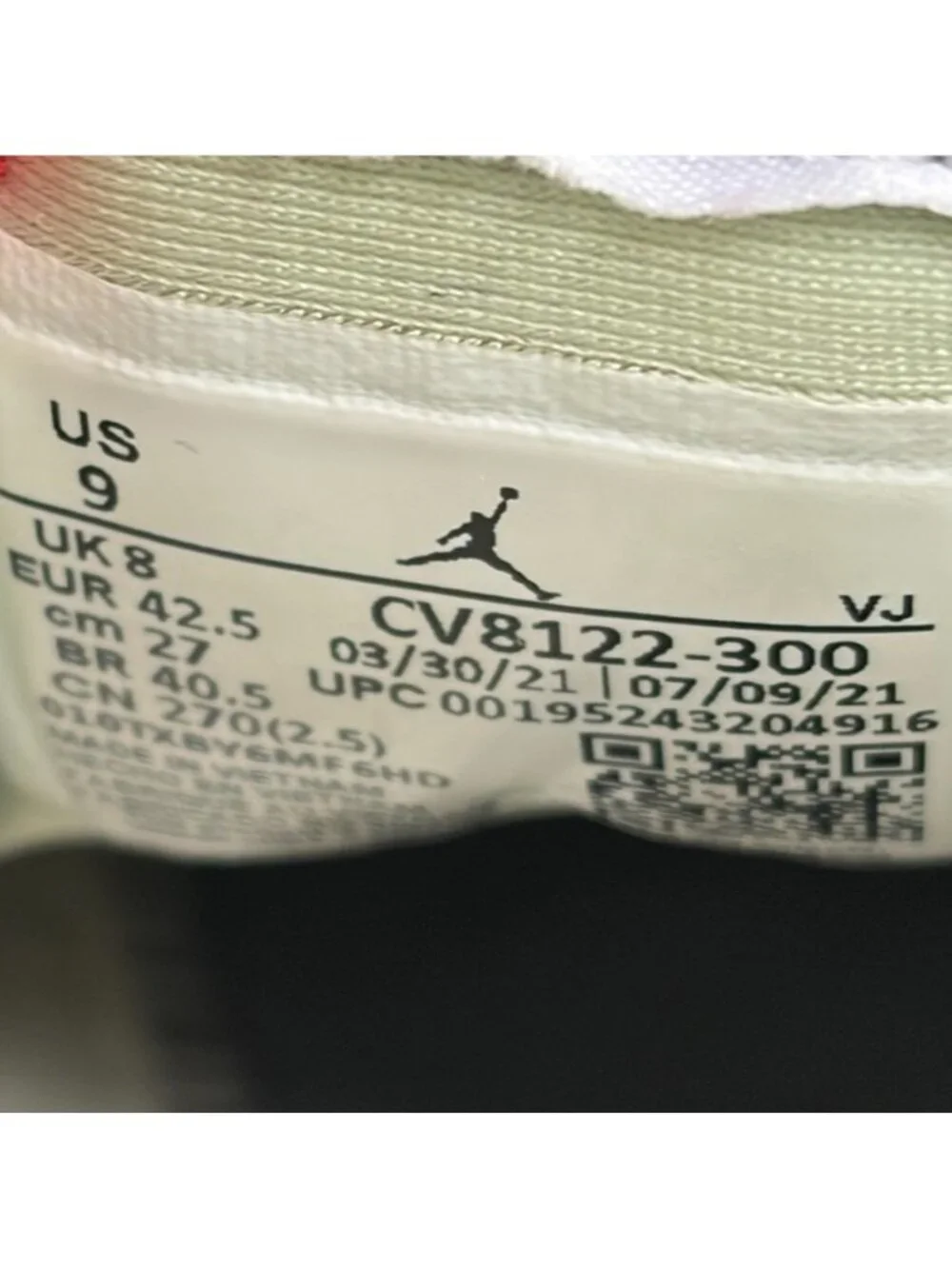 Nike Air Jordan MA2 Honeydew Men Size 9 Green Athletic Basketball Shoes Sneakers